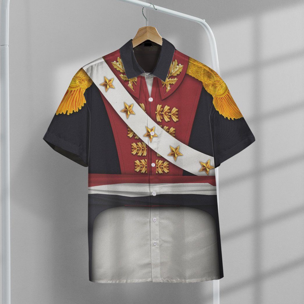 Gearhuman 3D General Toussaint Louverture Military Suit Custom Short Sleeve Shirt GW171152 Short Sleeve Shirt 