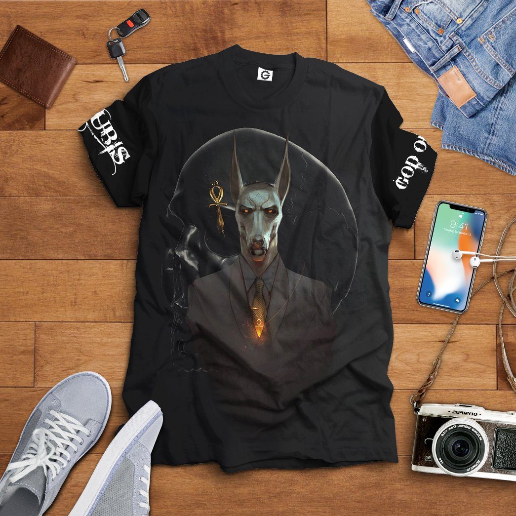 GearHuman 3D Gentle Anubis Custom Shirt GR06019 3D Apparel 