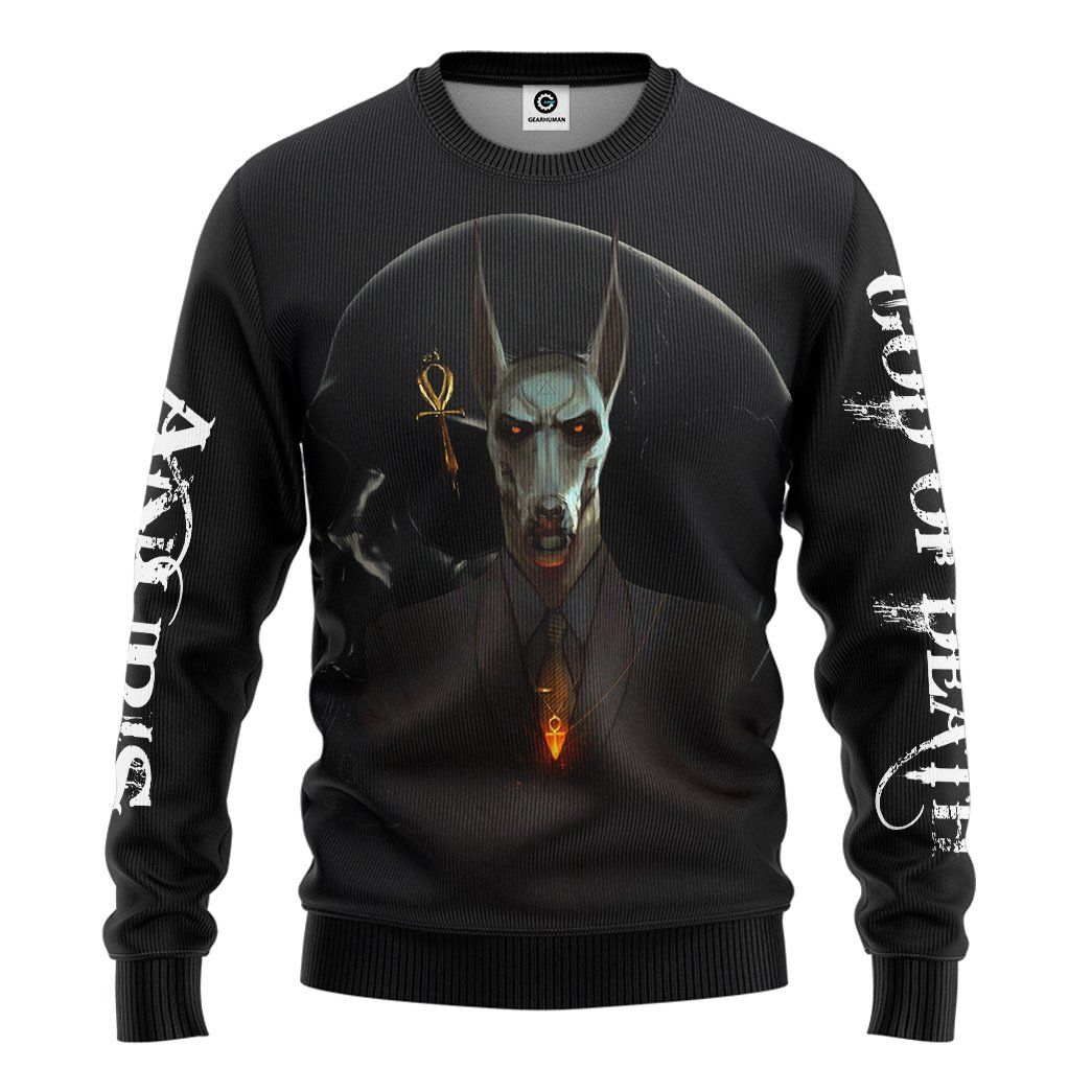 GearHuman 3D Gentle Anubis Custom Shirt GR06019 3D Apparel Long Sleeve S 