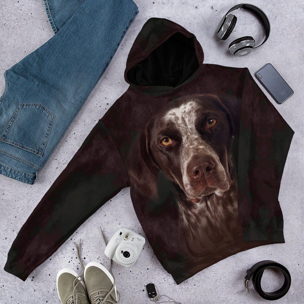 Gearhumans 3D German Shorthaired Pointers Dog Tshirt Hoodie Apparel