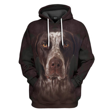 Gearhumans 3D German Shorthaired Pointers Dog Tshirt Hoodie Apparel