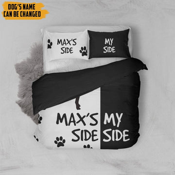 Gearhumans 3D German Shorthaired Pointers Side My Side Custom Name Bedding Set