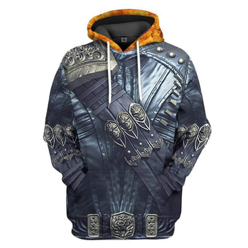 Gearhumans 3D Ghost Rider Costume Hoodie Apparel