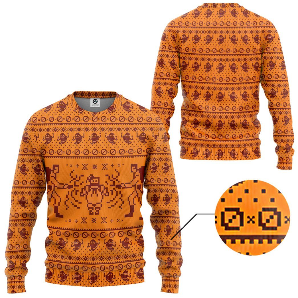 Gearhuman 3D Ghostbusters Ugly Christmas Sweater Custom Tshirt Hoodie Apparel GV291025 3D Apparel 