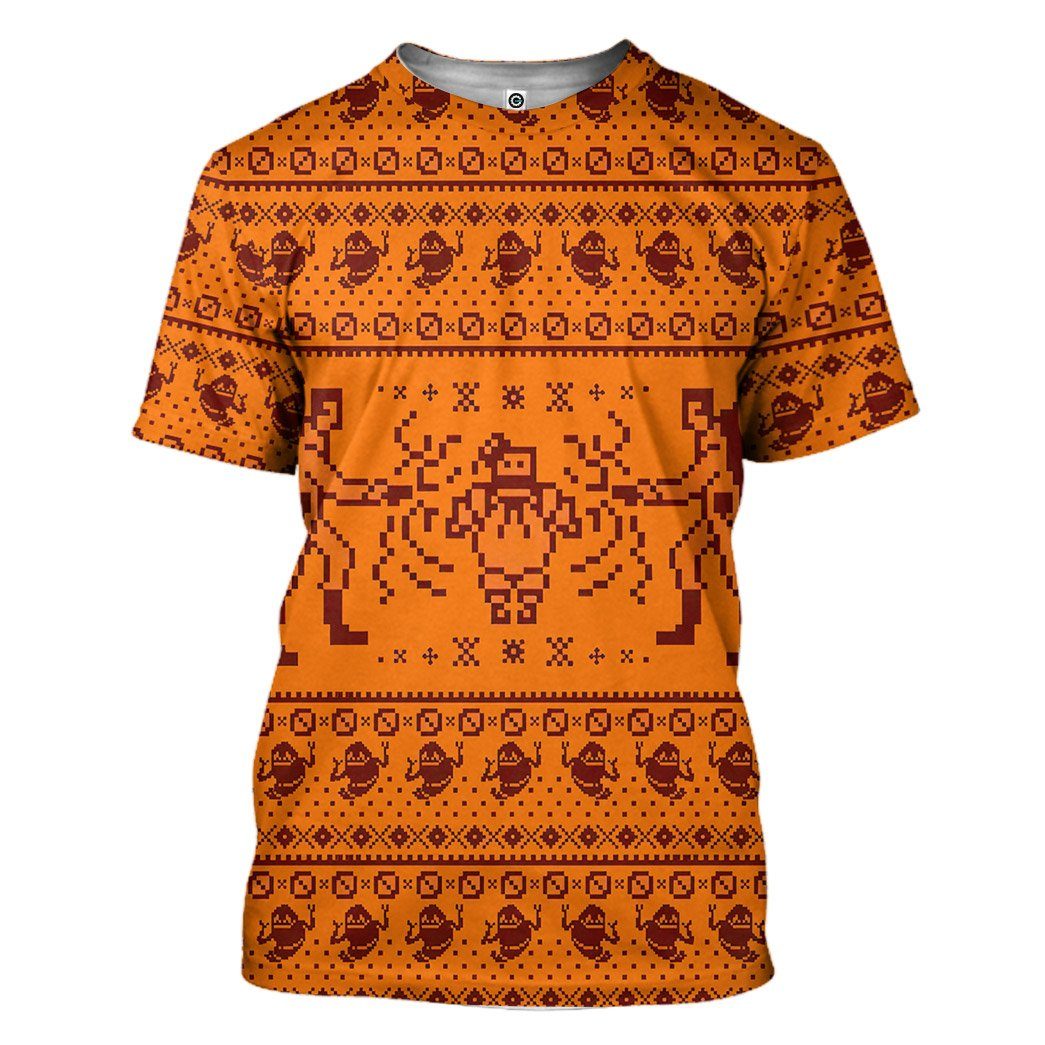Gearhuman 3D Ghostbusters Ugly Christmas Sweater Custom Tshirt Hoodie Apparel GV291025 3D Apparel T-Shirt S 