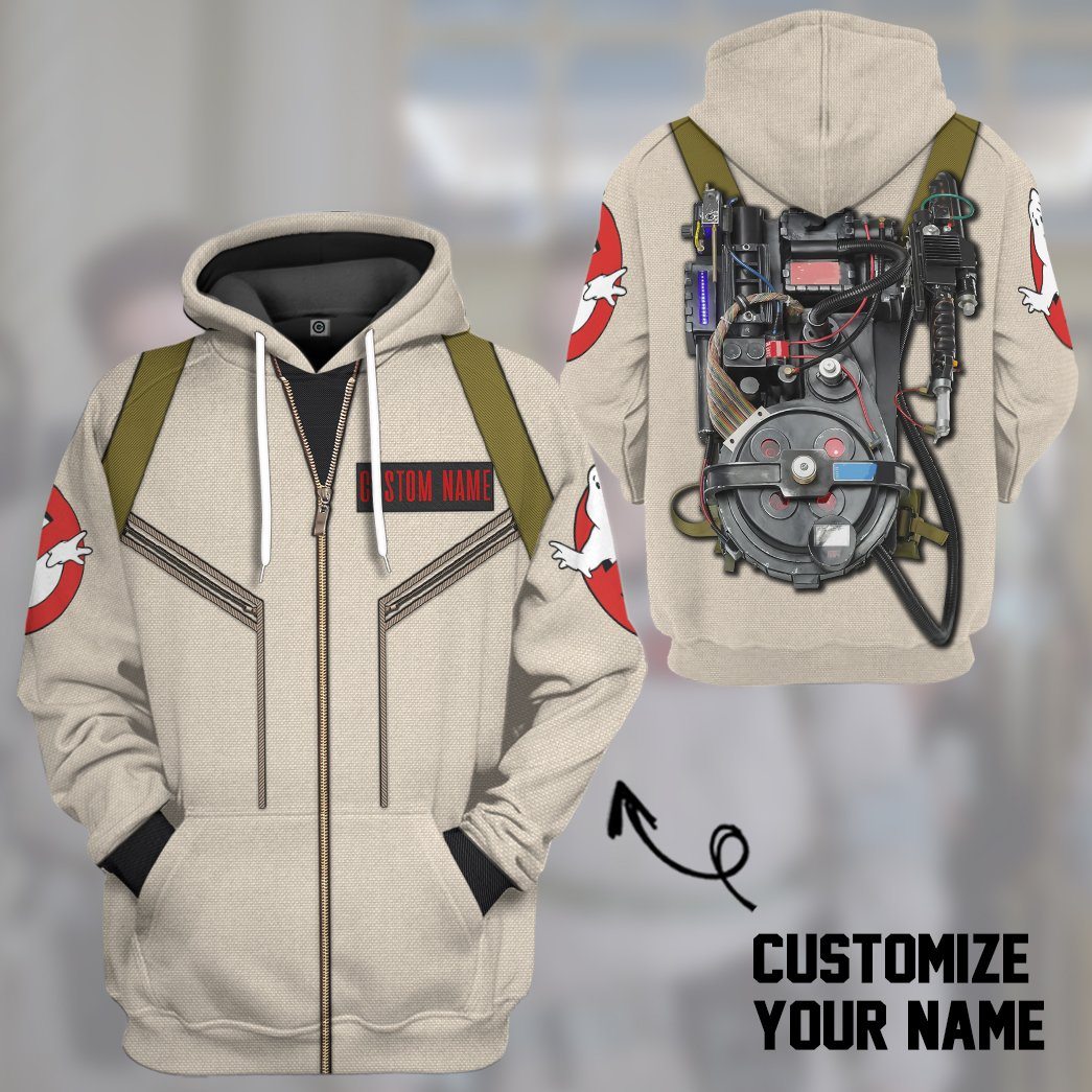 Gearhuman 3D Ghostbusters Venkman Hero Custom Name Tshirt Hoodie Apparel GV180114 3D Apparel 