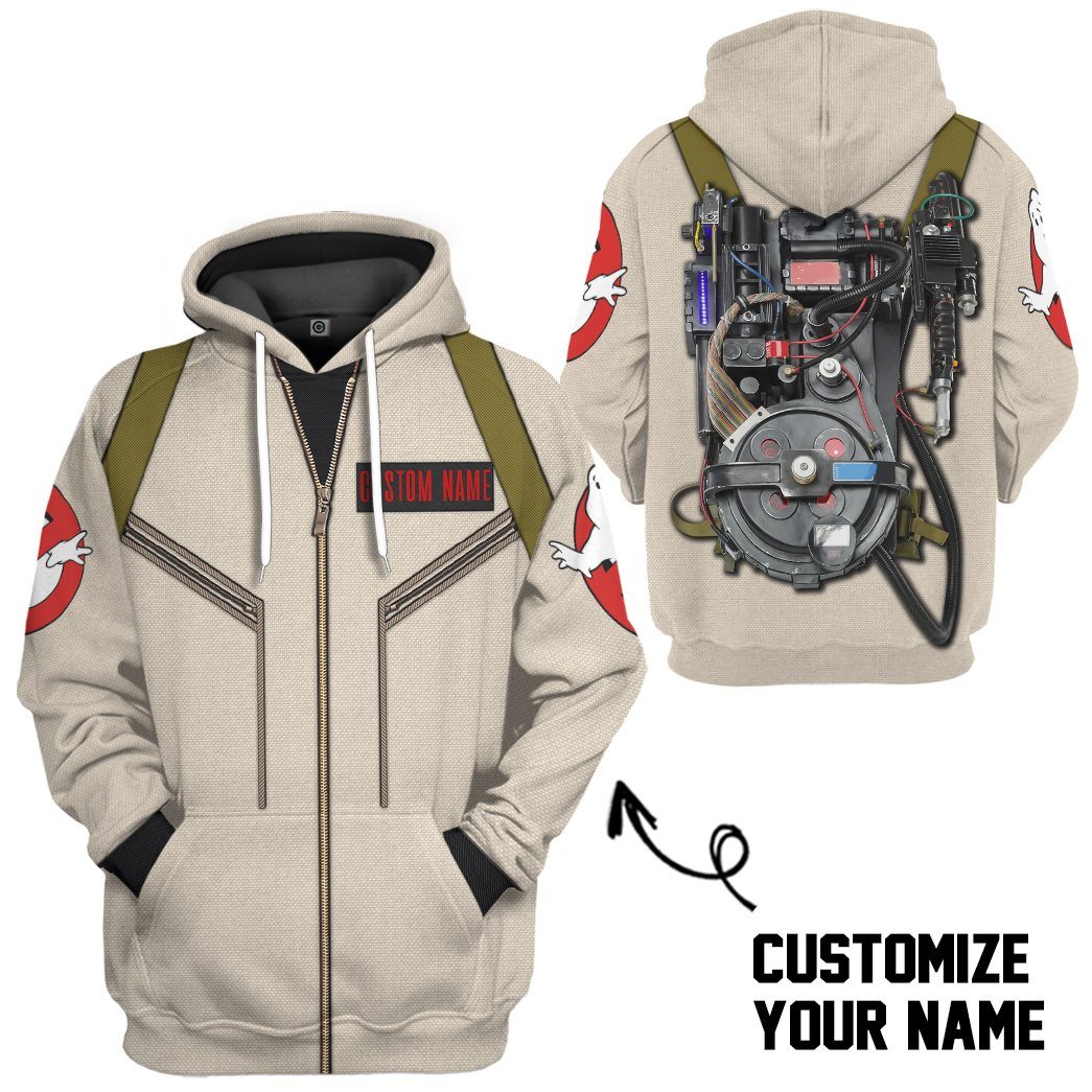 Gearhuman 3D Ghostbusters Venkman Hero Custom Name Tshirt Hoodie Apparel GV180114 3D Apparel 