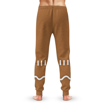 Gearhumans 3D Gingerbread Man Pants Custom Sweatpants Apparel