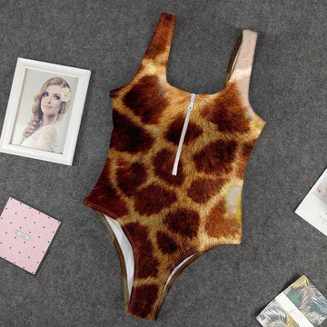 Gearhuman 3D Giraffe One Piece Swimsuit ZK2605212 One-piece Swimsuit One-piece Swimsuit S 