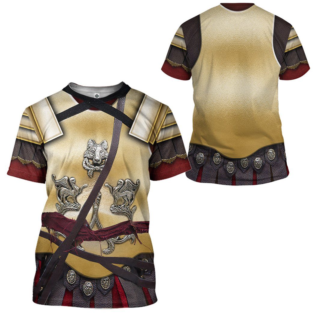 Gearhuman 3D Gladiator 2000 Maximus Decimus Meridius Cosplay Tshirt Hoodie Apparel GV190214 3D Apparel