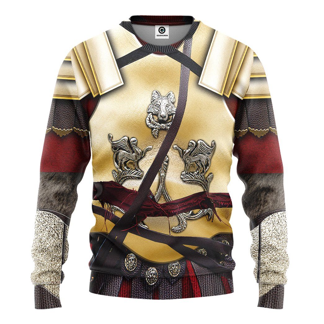 Gearhuman 3D Gladiator 2000 Maximus Decimus Meridius Cosplay Tshirt Hoodie Apparel GV190214 3D Apparel Long Sleeve S