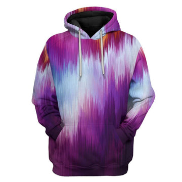 Gearhumans 3D Glitch Hoodie Apparel