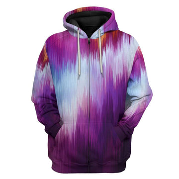 Gearhumans 3D Glitch Hoodie Apparel