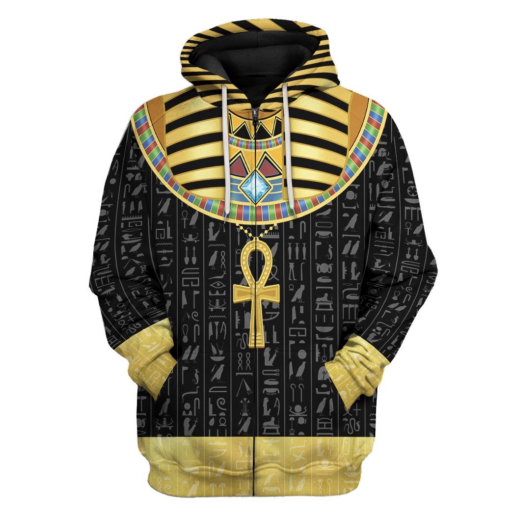 gods gear Ancient Egyptian Deities God Eye Of Horus Anubis Hoodie Cartoon Manga Anime 3D Front Pocket Graphic For Couple's Men's Women's Adults' 3D Print