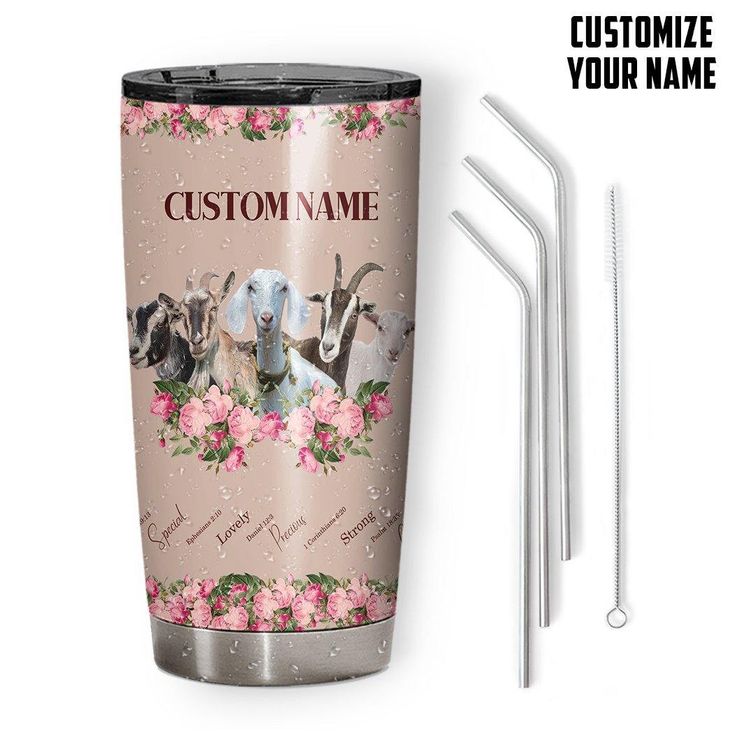 Gearhuman 3D God Says You Are Goats Custom Name Design Vacuum Insulated Tumbler GV250910 Tumbler 