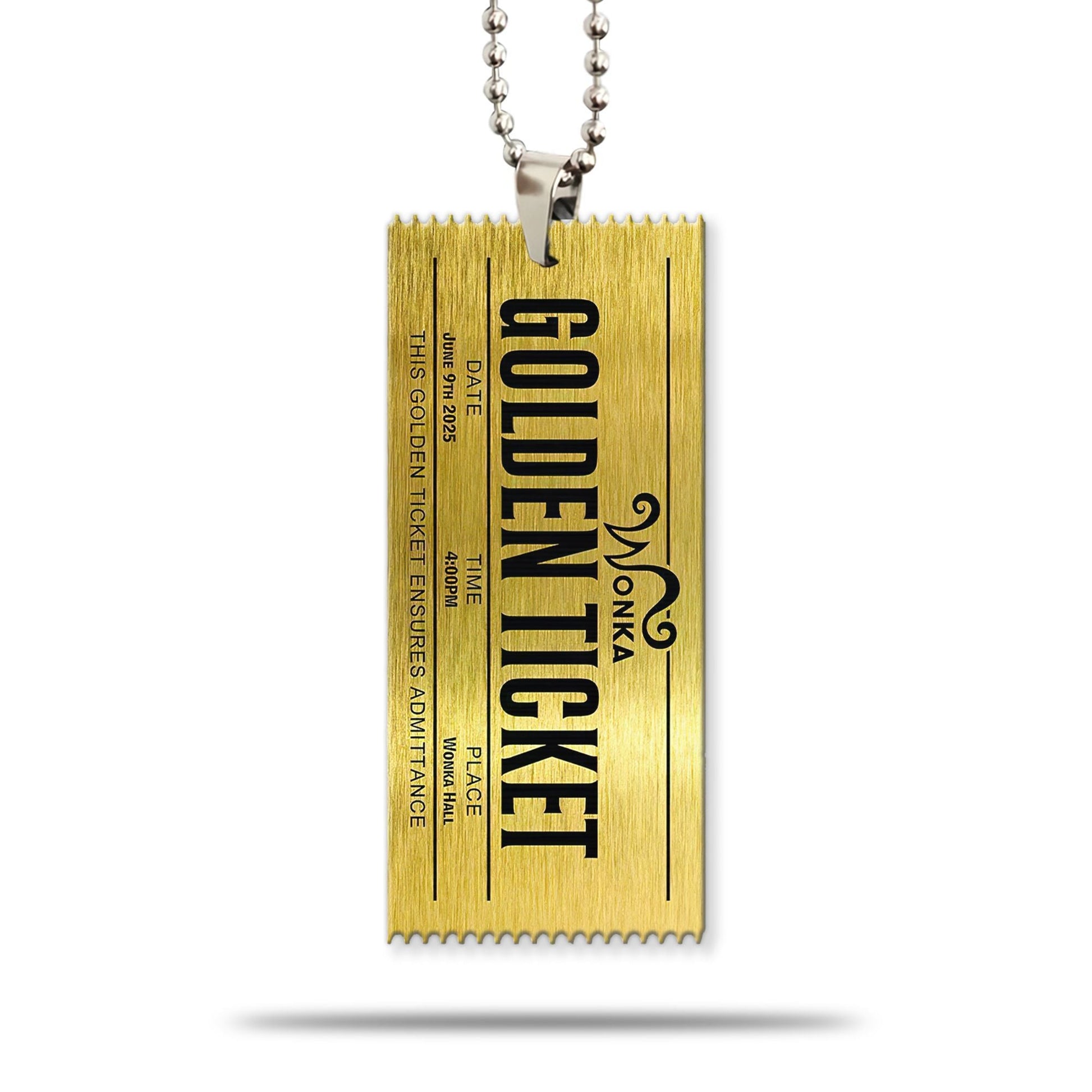 Gearhuman 3D Golden Ticket To The Chocolate Factory Car Hanging ZK1006219 Car Hanging Car Hanging/1 Pack 