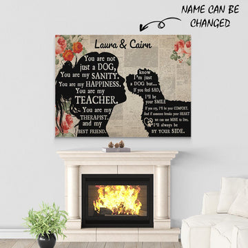 Gearhumans 3D Goldendoodle My Best Friend Custom Name Canvas