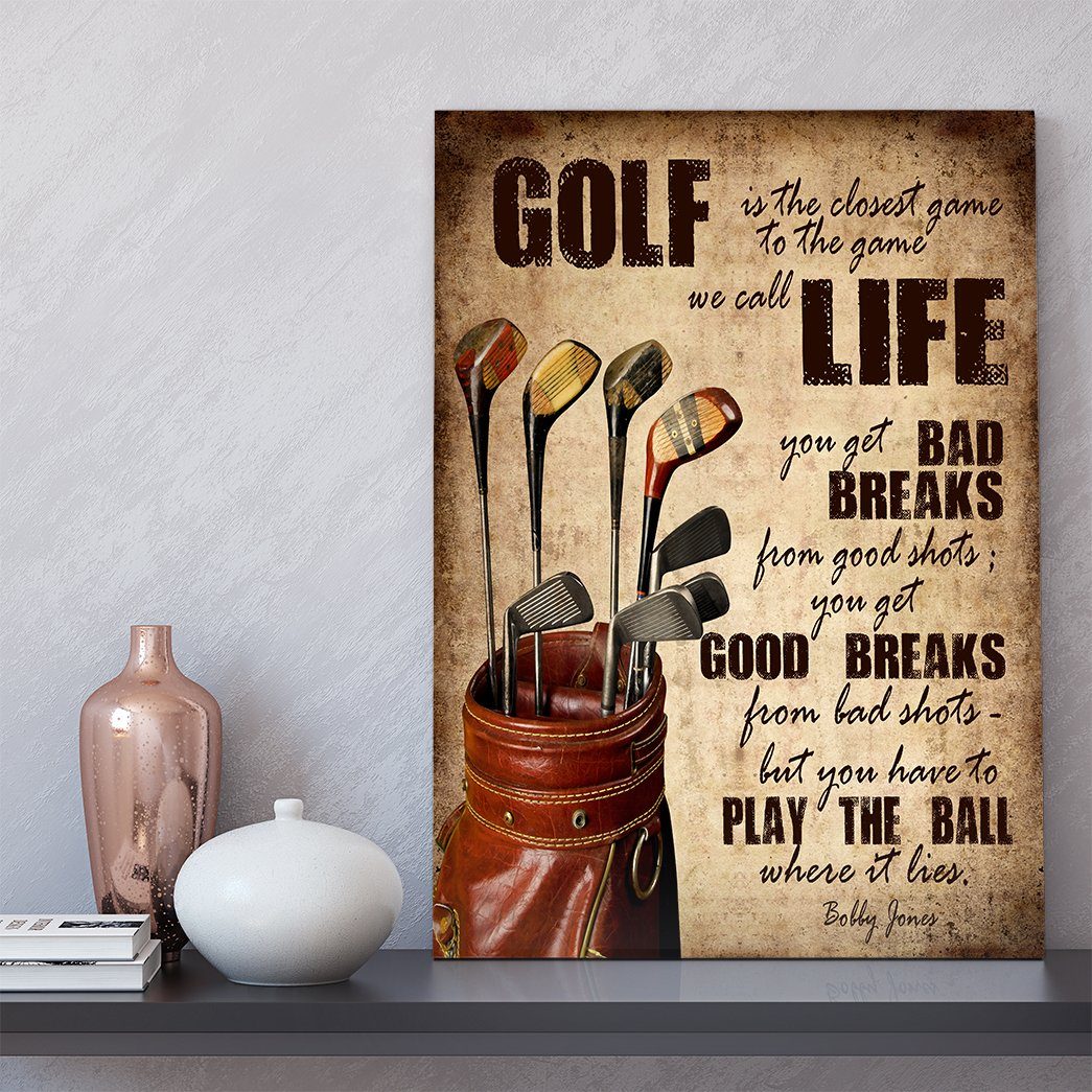 Gearhuman 3D Golf Is The Closet Game Canvas GB01037 Canvas