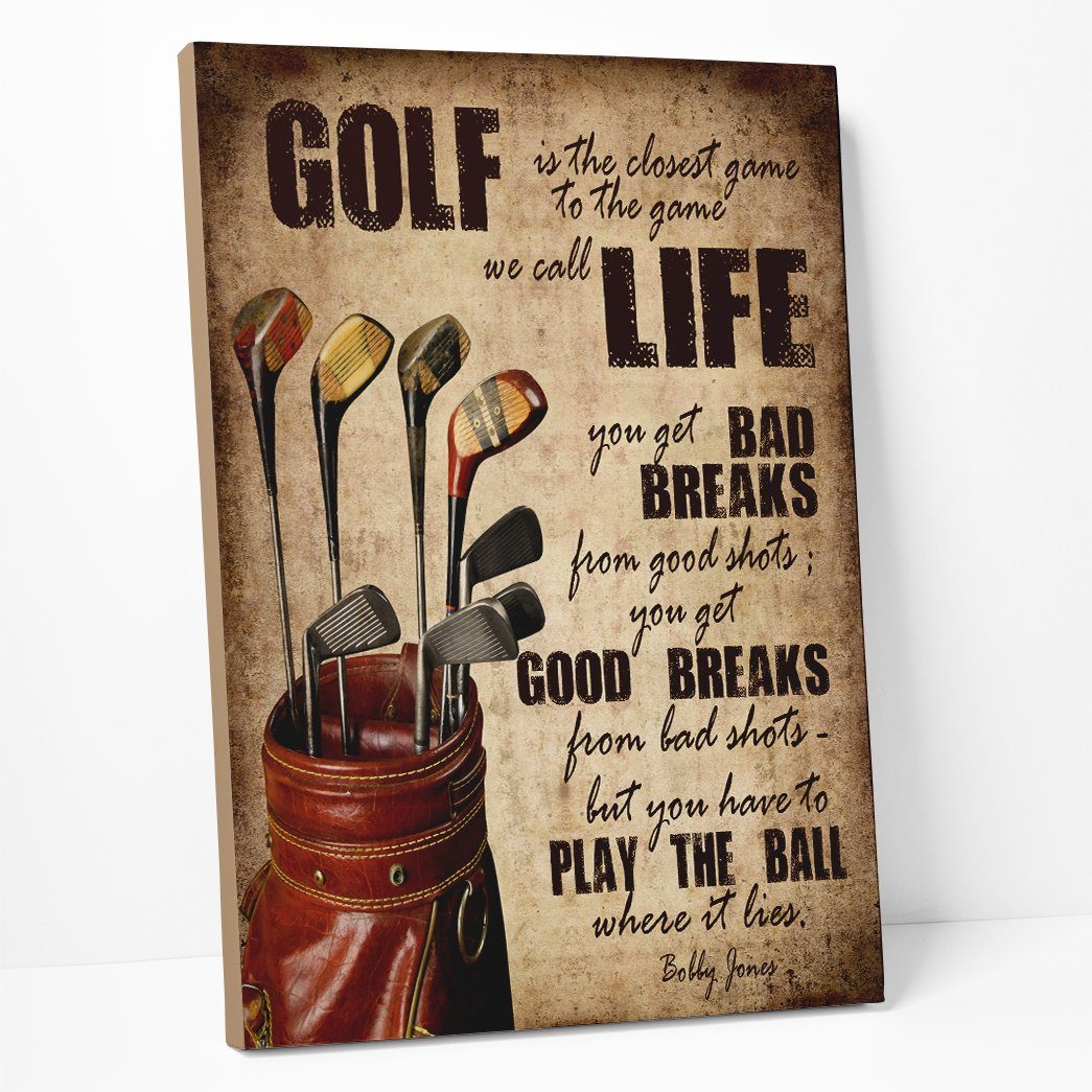 Gearhuman 3D Golf Is The Closet Game Canvas GB01037 Canvas