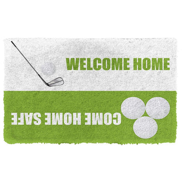 Gearhumans 3D Golf Welcome Home Custom Doormat