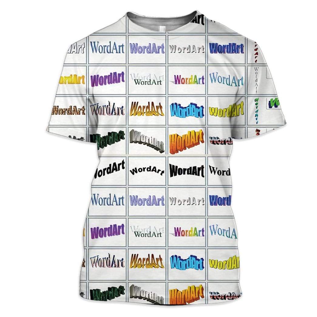 Gearhuman 3D Good Old Days WordArt Custom T-Shirts Hoodies Apparel HD-TA1202201 3D Custom Fleece Hoodies T-Shirt S 