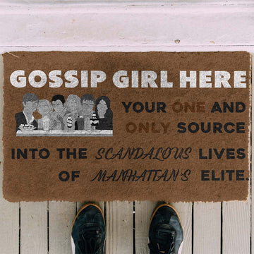 Gearhumans 3D Gossip Girl Here Doormat