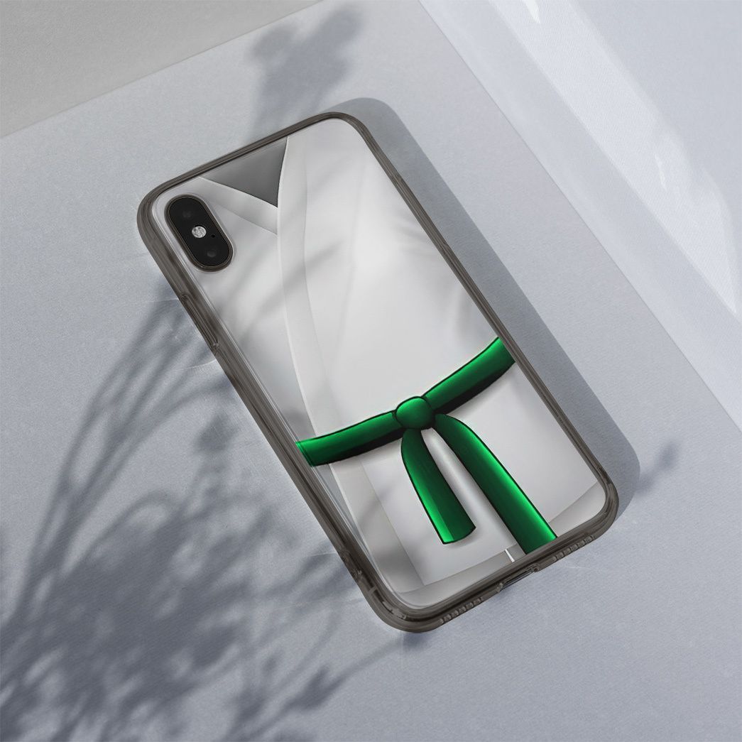 Gearhuman 3D Green Karate Belt Phone Case ZK1706216 Glass Phone Case 
