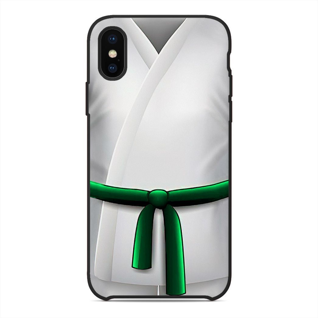 Gearhuman 3D Green Karate Belt Phone Case ZK1706216 Glass Phone Case Iphone X 