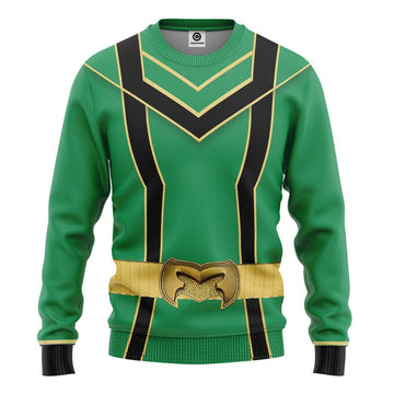 Gearhuman 3D Green Power Rangers Mystic Force Tshirt Hoodie Apparel GB130116 3D Apparel Long Sleeve S 