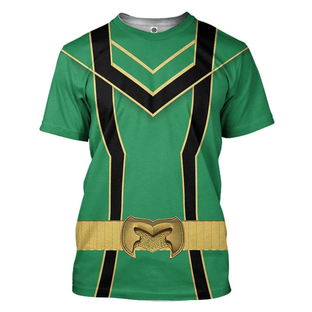 Gearhuman 3D Green Power Rangers Mystic Force Tshirt Hoodie Apparel GB130116 3D Apparel T-Shirt S 