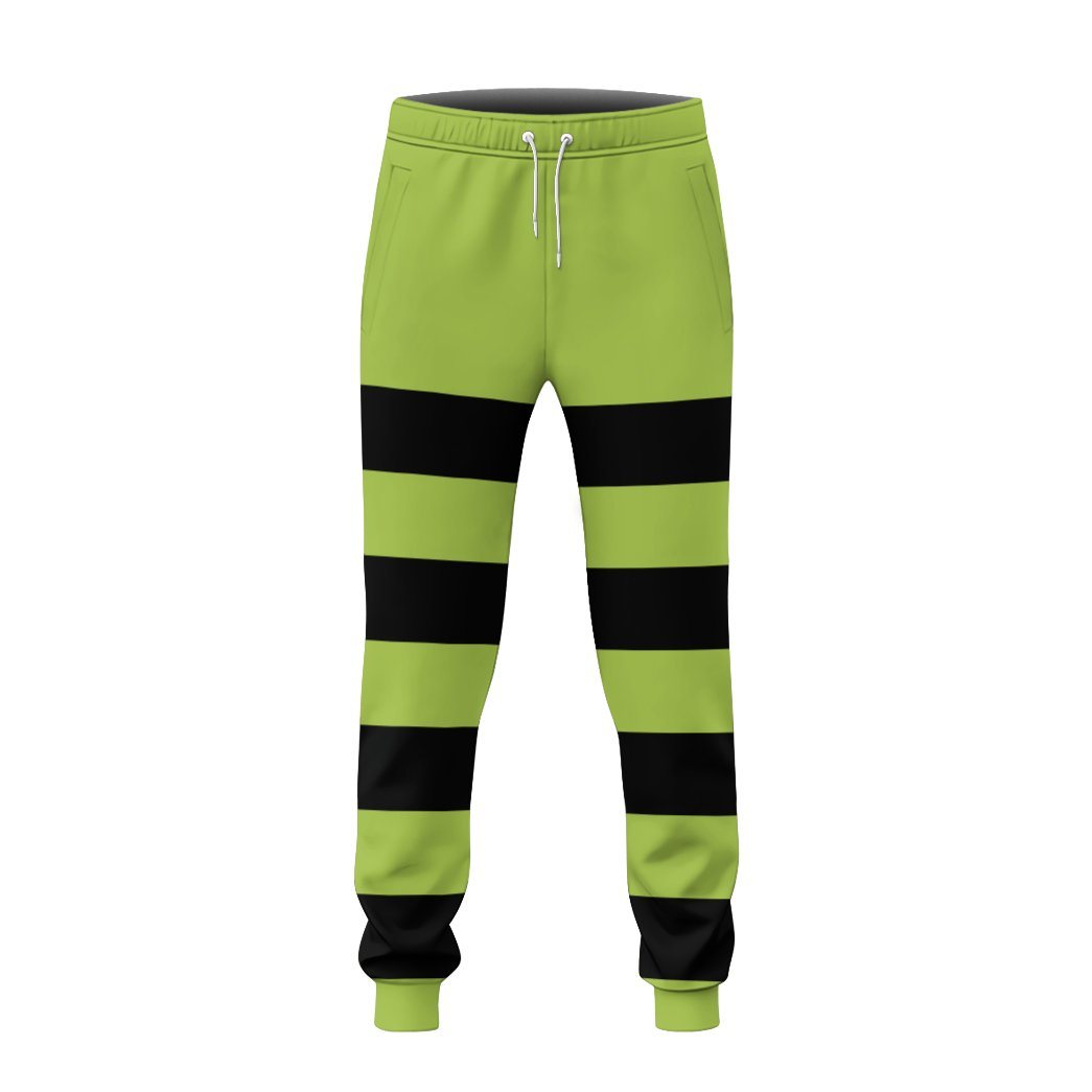 Gearhuman 3D Grinch Stripes Sweatpants GB06017 Sweatpants 