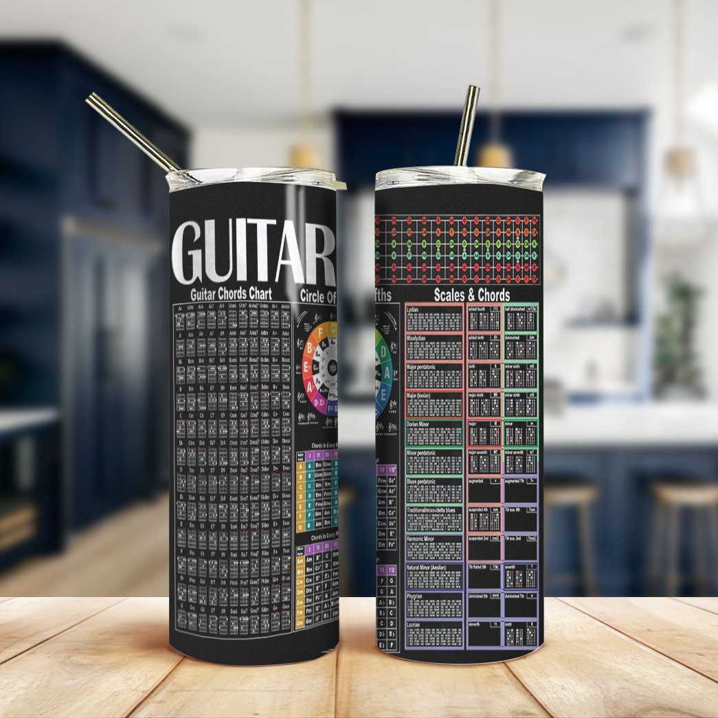 Gearhuman 3D Guitar Chords Custom Tumbler GB150112 Tumbler 