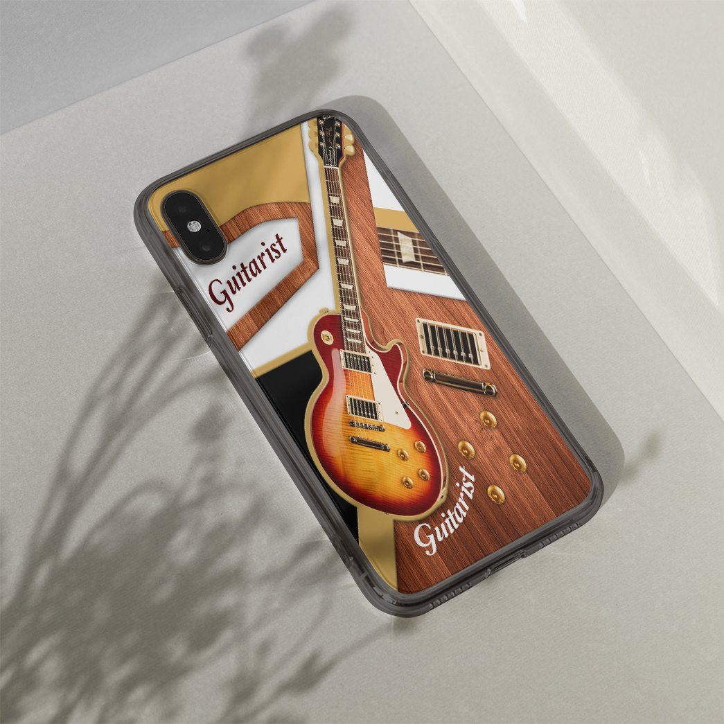 Gearhuman 3D Guitarist Custom Phonecase GB16011 Glass Phone Case 