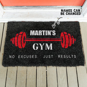 Gearhuman 3D Gym Custom Name Doormat