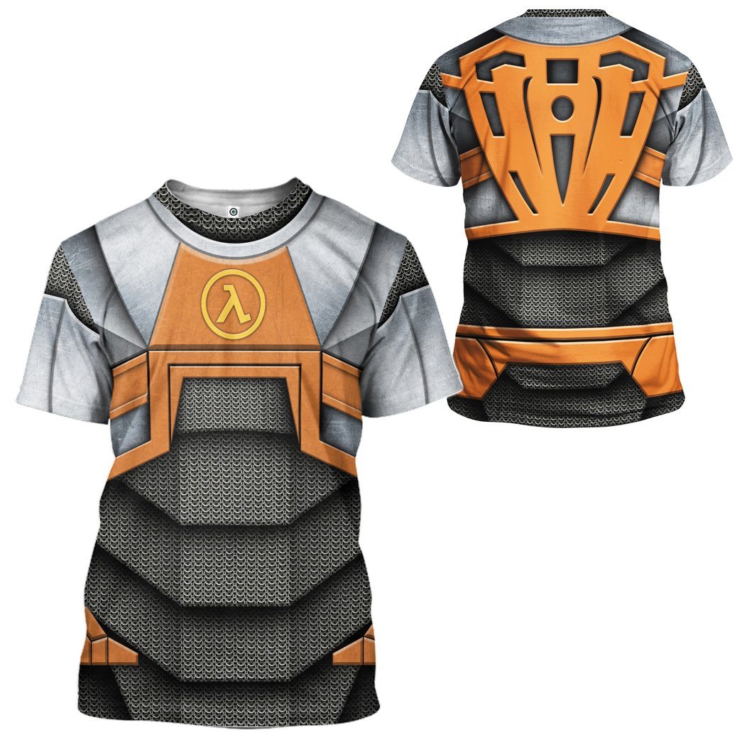 Gearhuman 3D Half life Dr Gordon Freeman Tshirt Hoodie Apparel GB080114 3D Apparel 