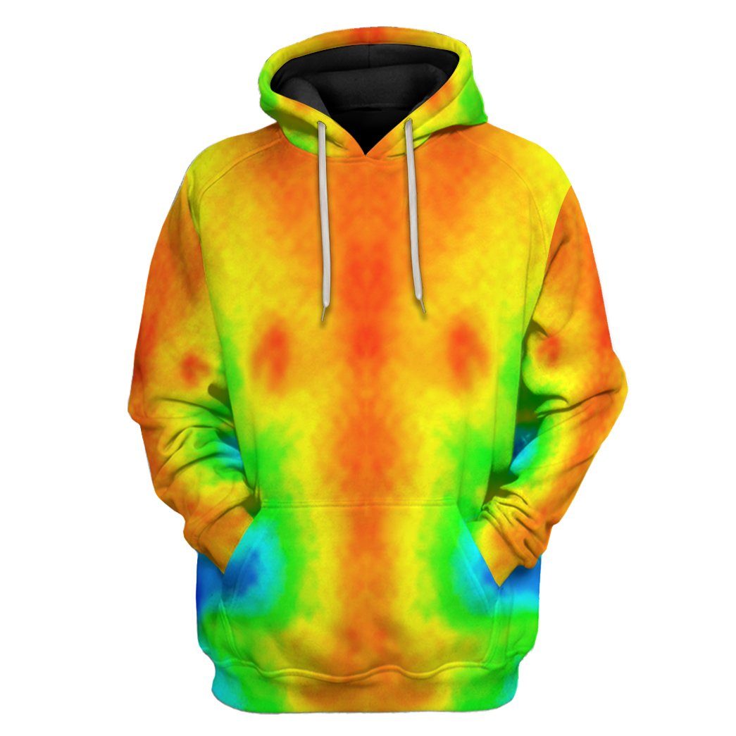 Gearhuman 3D Halloween Body Temperature Hoodie Apparel GN22084 3D Custom Fleece Hoodies Hoodie S 