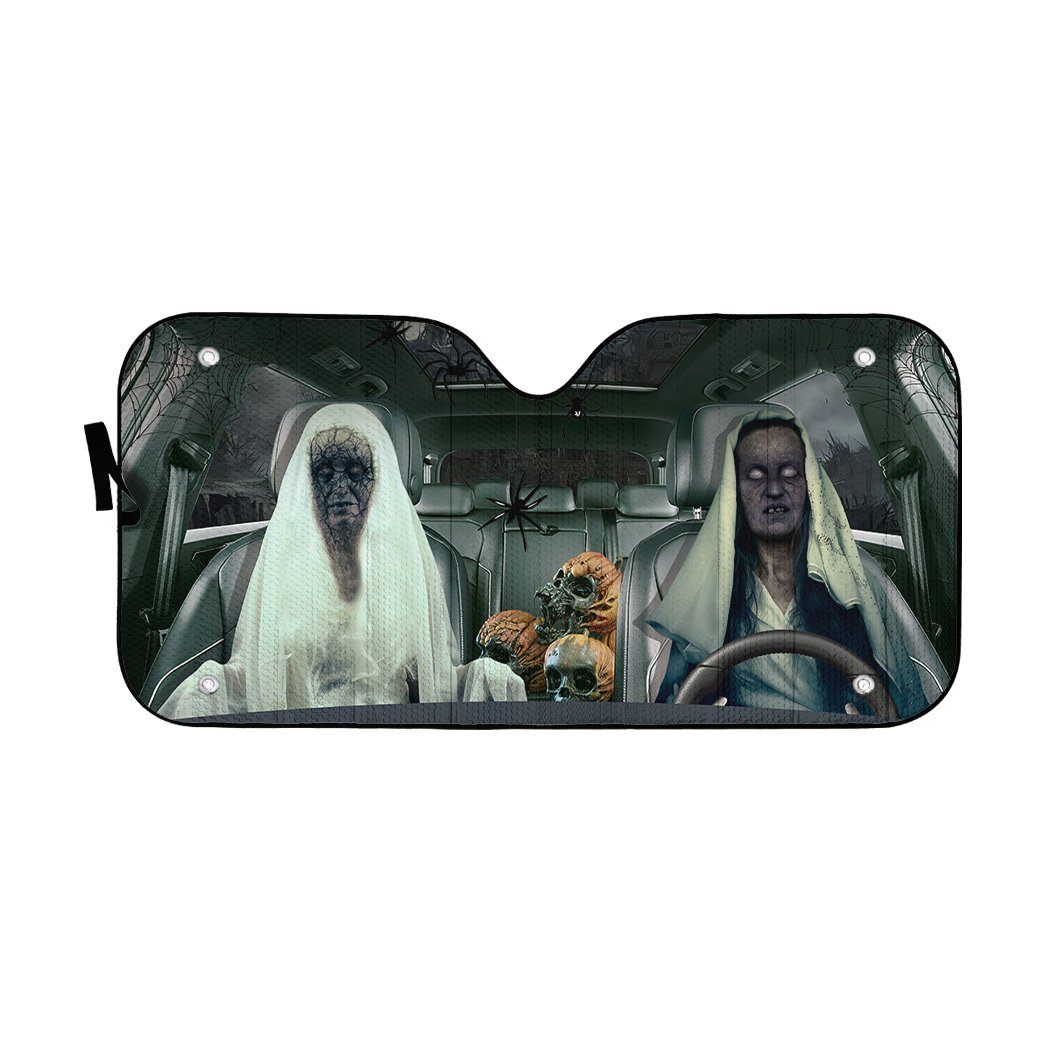 Gearhuman 3D Halloween Ghost Custom Car Auto Sunshade GL24084 Auto Sunshade 20oz 