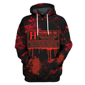 Gearhumans 3D Halloween Horror Certification Custom Hoodie Apparel