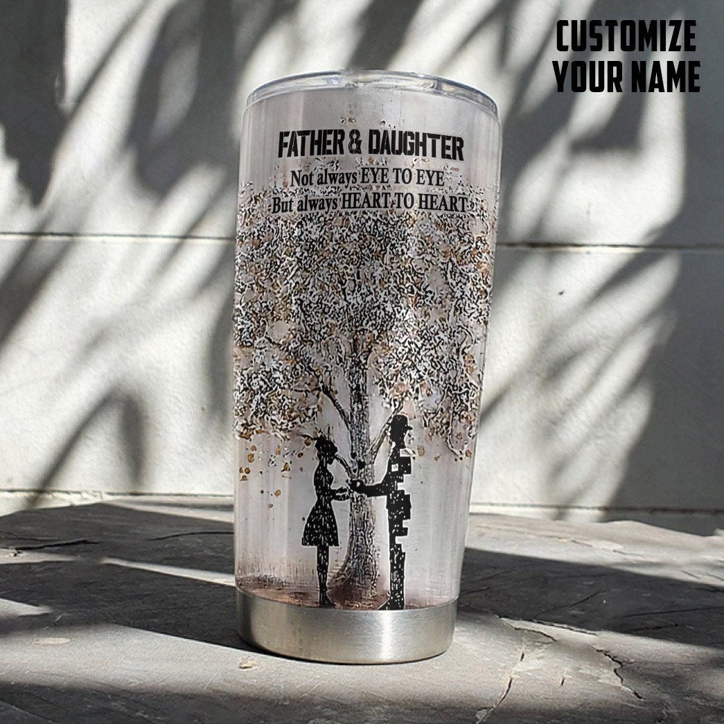 Gearhuman 3D Happy Fathers Day Gift To My Dad From Daughter Custom Name Tumbler GO150430 Tumbler 