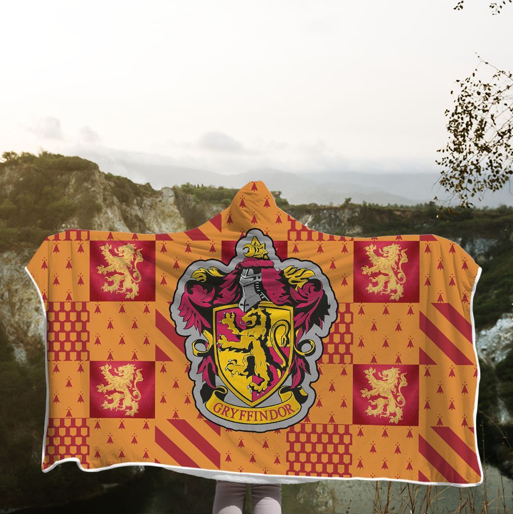 Gearhuman 3D Harry Potter Gryffindor Custom Hooded Blanket CW09123 Hooded Blanket 