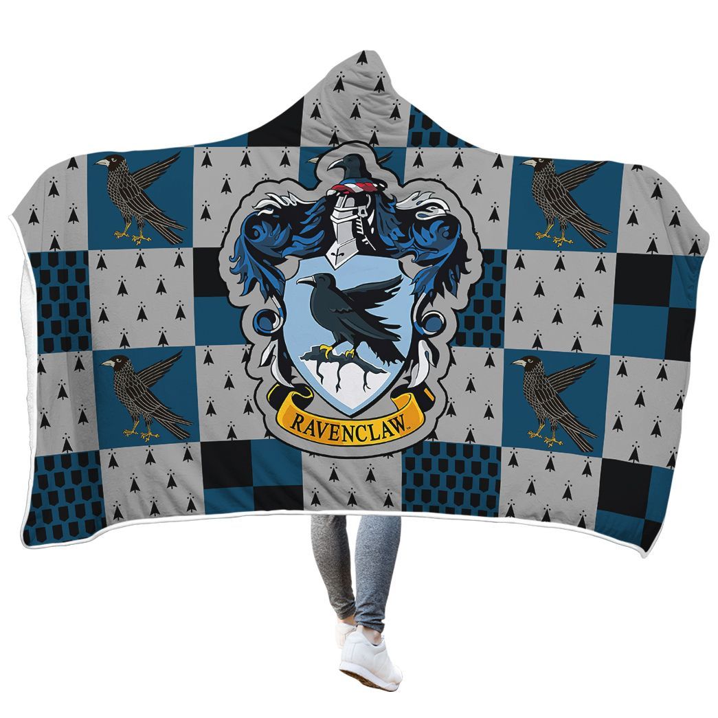 Gearhuman 3D Harry Potter Ravenclaw Custom Hooded Blanket CW09121 Hooded Blanket M(51''x59'') 