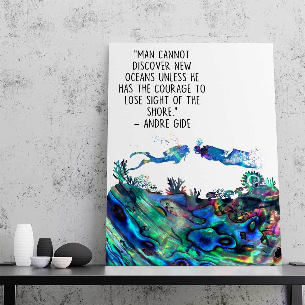 Gearhuman 3D Has The Courage To Lose Sight Of The Shore Canvas ZK2005218 Canvas 