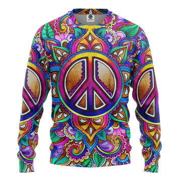 Gearhumans 3D Hippie Custom Tshirt Hoodie Apparel