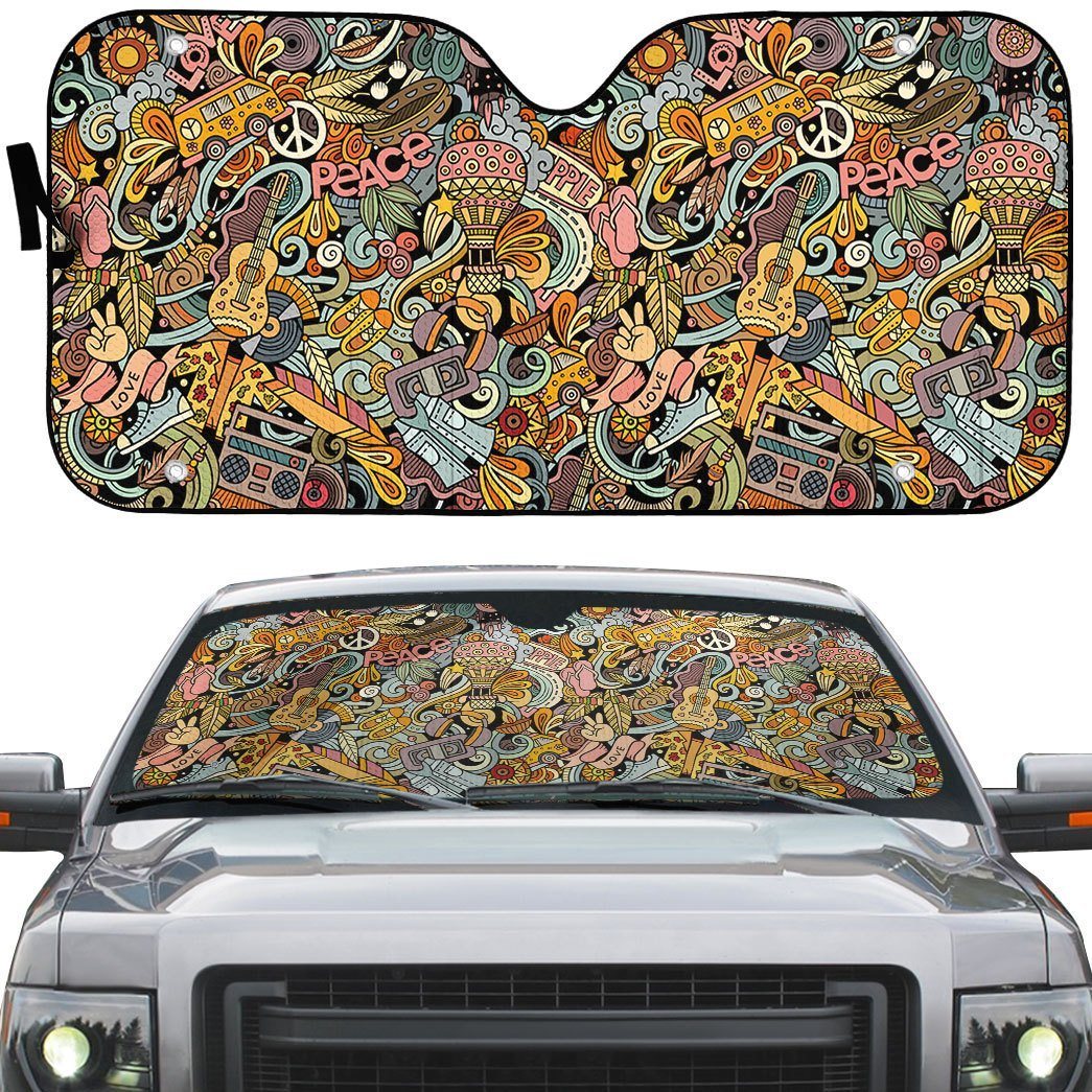 Gearhuman 3D Hippie Sunshade ZK2805215 Auto Sunshade 