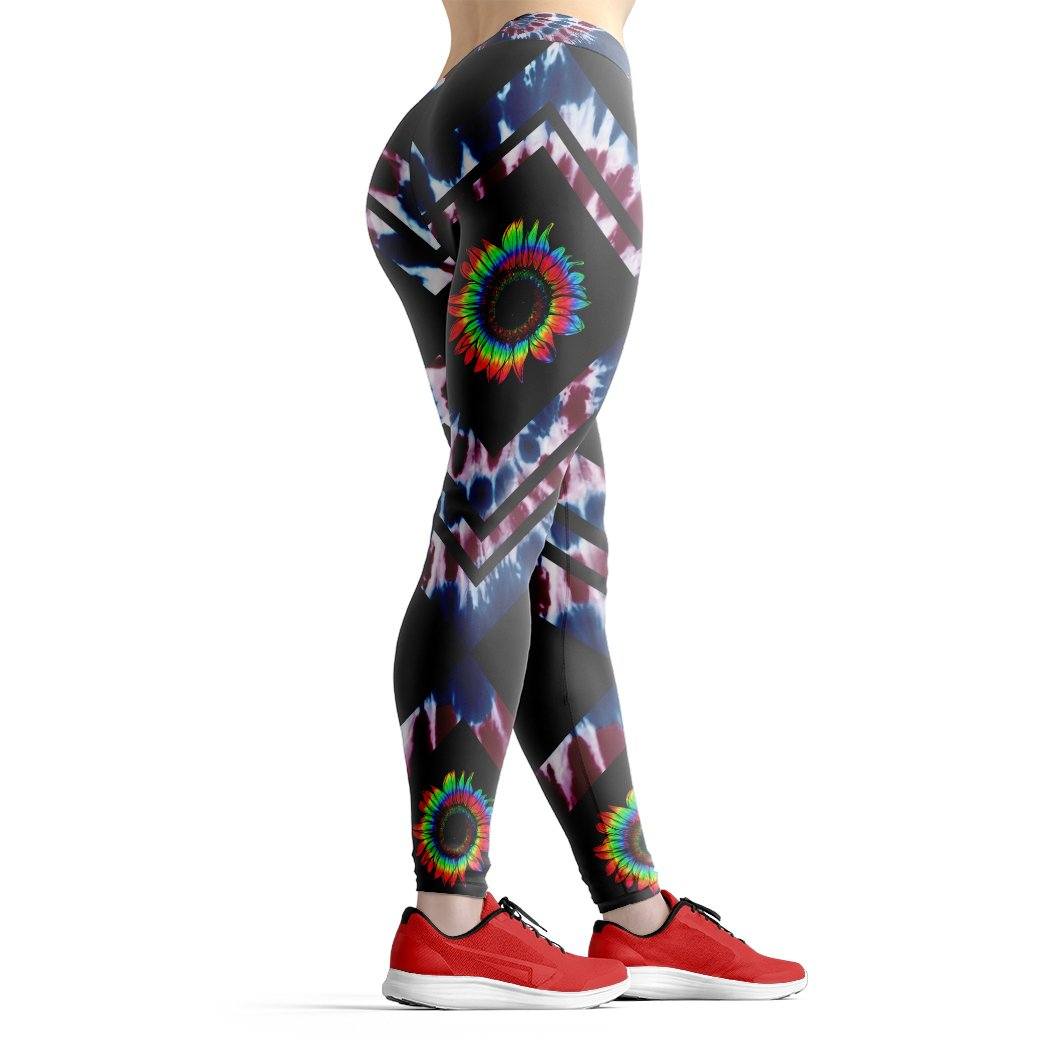 Gearhuman 3D Hippie Tie dye Custom Legging GV04096 Leggings 