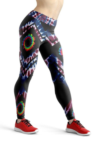 Gearhumans 3D Hippie Tie dye Custom Legging