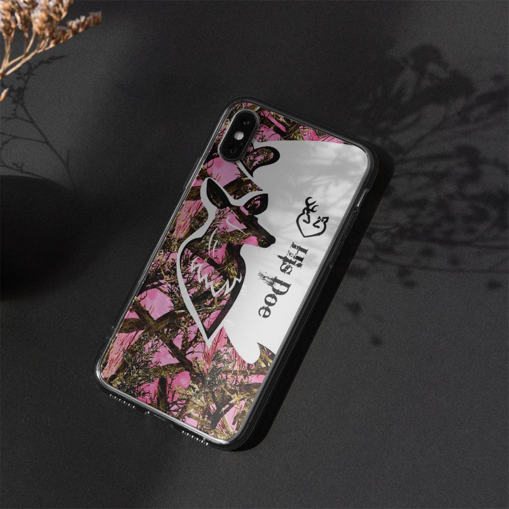 Gearhuman 3D His Doe Valentine Custom Phonecase GB14014 Glass Phone Case 