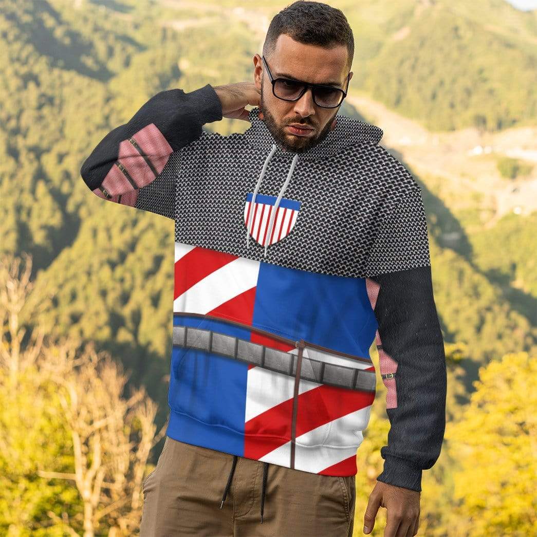 gear humans Gearhumans 3D Historical Medieval Armor Costume Hoodie Apparel
