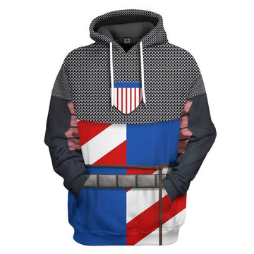 Gearhumans 3D Historical Medieval Armor Costume Hoodie Apparel