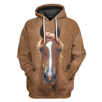 Gearhumans 3D Horse Front And Back Tshirt Hoodie Apparel